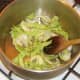 Braising cabbage and onion