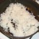 Starting to fry cooled rice
