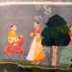 Confidante with Rhada, narrating to Khrisna dalliance with Gopies.based on Jaydeva's Gita Govinda. 1730 A.D.