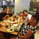 Our family at Sizzler (Steak, Seafood, Salad) in Central World, Bangkok