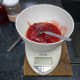 100g of jam measured out for making the jam truffles