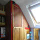 Wardrobe and cupboard folding doors closed