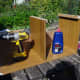 Recycling some of the old alcove shelving to make a new shelving unit to fit under the side desk