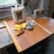 Using teak oil and beeswax to give a decorative finish to the wood