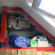 Cupboard above wardrobe