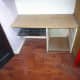The carcass of the old built-in bedside table, repurposed in the alcove, was fitted before the laminate floor. Therefore, in removing this cupboard means adding a new section of laminate flooring