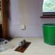 Spare phone socket with phoneline buried in wall