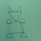 Draw triangle claws.