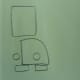 Add a big rectangle for a head.