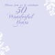 Purple "50 Wonderful Years"