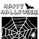 Halloween coloring pages: spider web