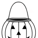 Halloween coloring pages: happy pumpkin 