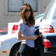 Kate Beckinsale shopping in boots and leggings