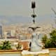 View of Barcelona below from atop Montjuic & the Miró Foundation.