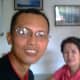 Travel Man with Mrs. Miriam Banzuela of Manito Tourism Council (Photo taken Sept. 24, 2010 by Ireno Alcala -that's me!)