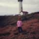 Yaquina Head Lighthouse and my niece.