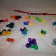 Miscellaneous buttons, beads, and Lucite shapes for sorting