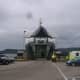 The Hebridean Isles ferry ready for loading at Kennacraig before it sets sail for Islay