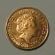 One penny with the Queen's Head on the face