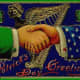 Uncle Sam and an Irishman shaking hands