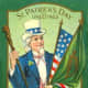 Uncle Sam holding Irish and American flags