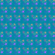 Small starburst scrapbook paper design -- teal background