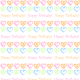 Free small hearts and &quot;Happy Birthday&quot; scrapbook paper design -- white background