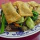 Crispy Gau Gee Mein (Chinese fried gau gee with cake noodles and vegetables)