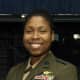 US Marine Corps officer Vernice Armour in 2006 - 1st female African-American naval aviator/combat pilot in the United States military. Shown with short, smoothed hair.