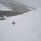 Photo of Snow Boarder Climbing up the Mountain Blizzard Conditions March 2004 by