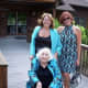 Bobbi, mom and I attended a friends wedding a few years ago. We didn't mean to color coordinate!