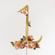 A combination of papercutting and origami create this table number for a wedding. By FrancesandFrancis on Etsy.