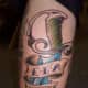 R.I.P. Tattoo With Dagger and Banner