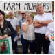 Modern Afrikaners protesting against farm murders 