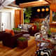 Fun outdoor eating area
