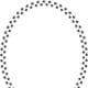 Paw Prints Oval Frame Border