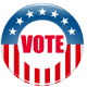 Election clip art: vote button