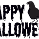  &quot;Happy Halloween&quot; with raven