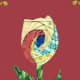 Card with iris folded tulip