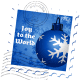 Snowflake ornament stamp.