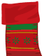 Red Christmas stocking.