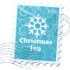 Christmas snowflake stamp.