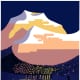 See America U.S. Travel Bureau vintage travel poster -- Welcome to Montana