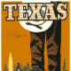 Texas vintage travel poster