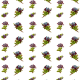 Free Victorian forget-me-nots scrapbook paper -- large