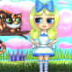 "Alice and the Cheshire Cat" by Blonde Blythe (2008)