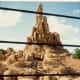 We took this roller coaster ride on the Big Thunder Mountain Railroad