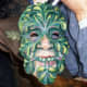 The artist has now completed his mask and it is ready to wear!