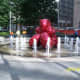 PARK ON NORTH SIDE OF MEMORIAL SQUARE DEDICATED TO TOWER 7