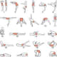 Yoga Chart of Different Exercises